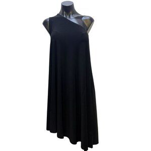 Kamalikulture X Norma Kamali One Shoulder Black Dress S